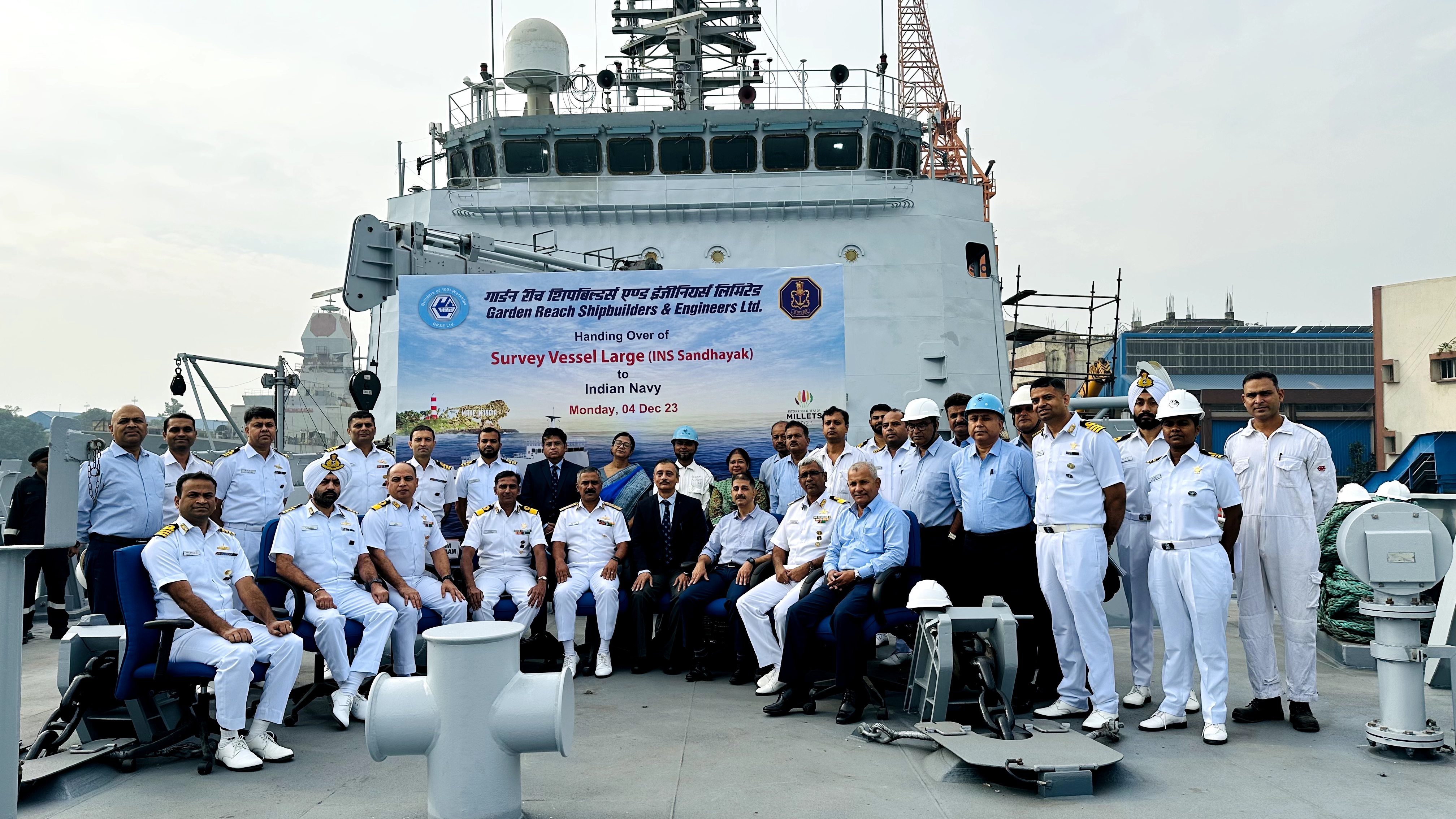 Indian Navy Receives 1st of 4 Large Survey Vessel